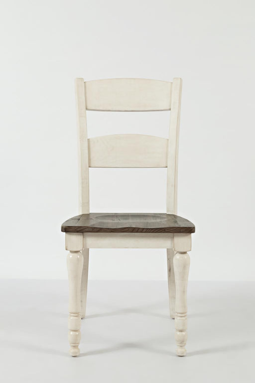 2 x Country Vintage White Chairs - Lifestyle Furniture