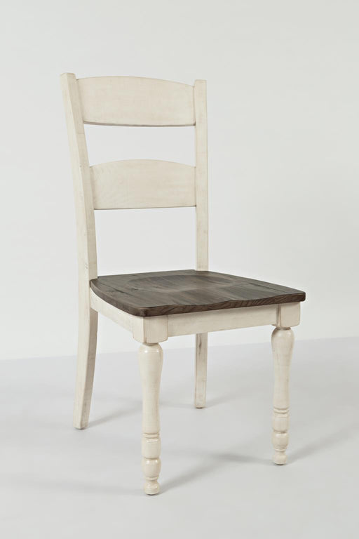 2 x Country Vintage White Chairs - Lifestyle Furniture