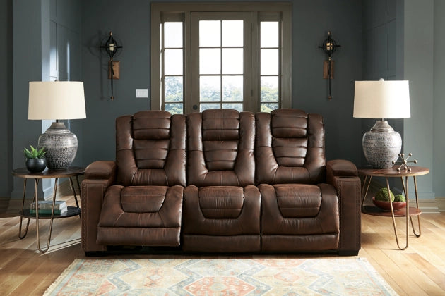 Manhattan II Reclining Power Reclining Sofa + Power Reclining Loveseat - Lifestyle Furniture