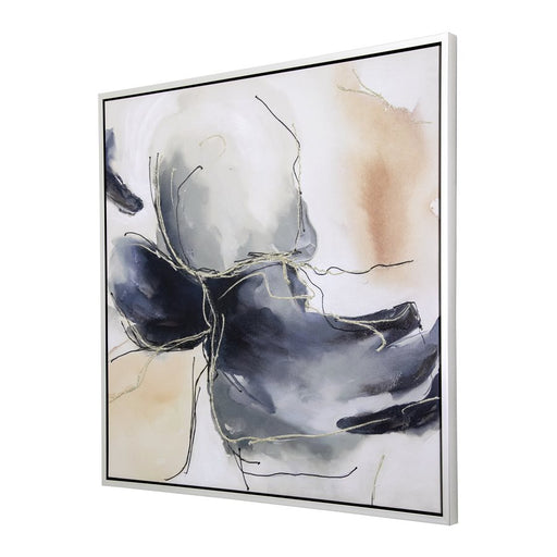 Cyan Bloom Wall Art - Lifestyle Furniture