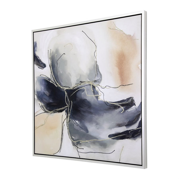 Cyan Bloom Wall Art - Lifestyle Furniture