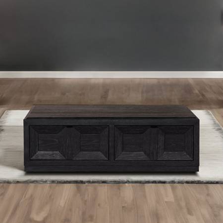 Hatton Cross Black Rect Cocktail Table - Lifestyle Furniture