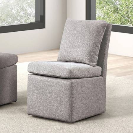 Broager Light Gray Chairs (x2) - Lifestyle Furniture