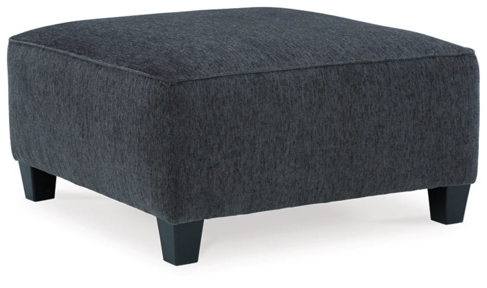 Raina Smoke Oversized Ottoman - Lifestyle Furniture