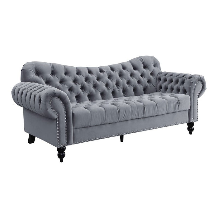 Rosalie Drak Grey Sofa & Loveseat - Lifestyle Furniture