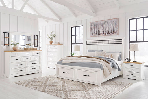 Asryn Storage Bed With Dresser & Mirror - Lifestyle Furniture