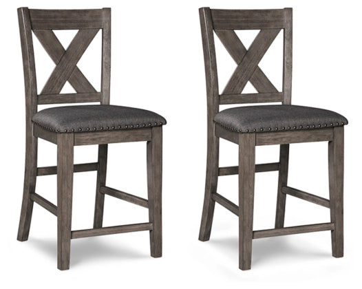 Smokey Uph Counter Chair X2 - Lifestyle Furniture