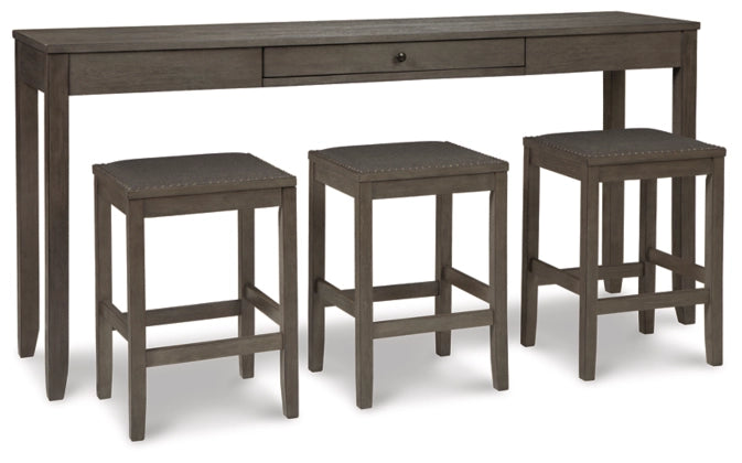 Smokey 4pcs Counter Set - Lifestyle Furniture