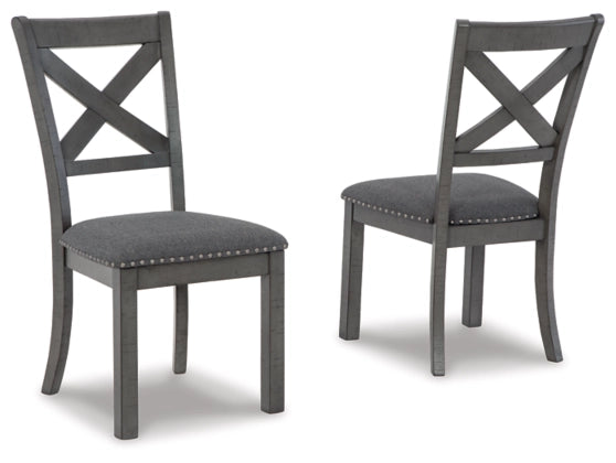 Lawrence Grey Dining Side Chairs - Lifestyle Furniture