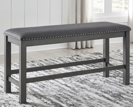Lawrence Grey Counter Height Bench - Lifestyle Furniture