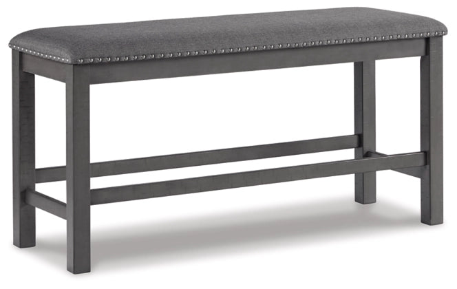 Lawrence Grey Counter Height Bench - Lifestyle Furniture