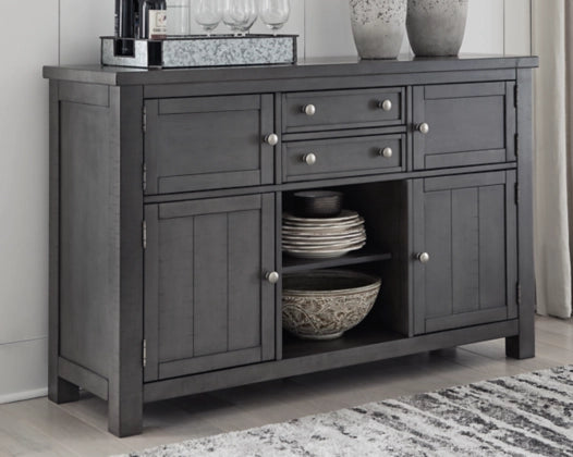 Lawrence Grey Dining Server - Lifestyle Furniture