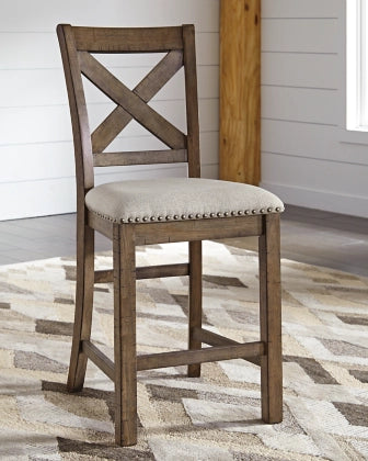 Lawrence Counter Height WoodBack Barstool x2 - Lifestyle Furniture