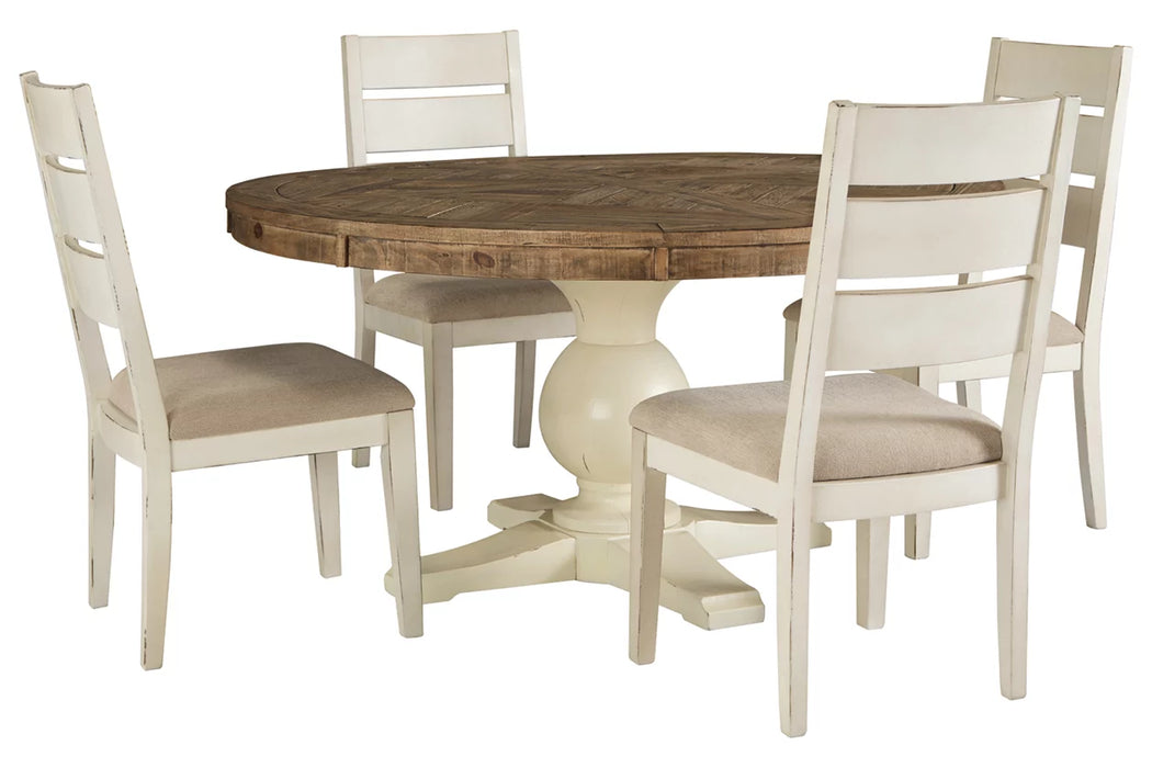 Norwalk White Side Chair X2 - Lifestyle Furniture