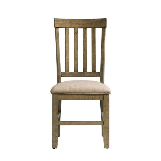 Stone Gray Ladder Back Side Chair (x2) - Lifestyle Furniture