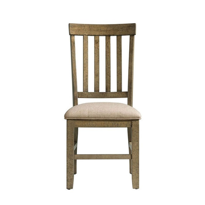 Stone Gray Ladder Back Side Chair (x2) - Lifestyle Furniture