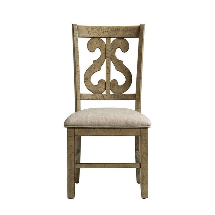 Stone Gray Swirl Back Side Chair (x2) - Lifestyle Furniture