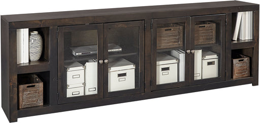 Avery Loft Ghost Black 97" Console w/ 4 Doors - Lifestyle Furniture