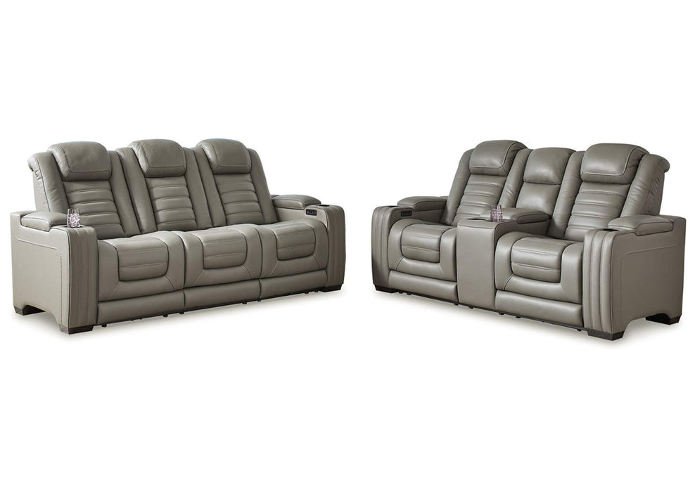 Backtrack Grey Sofa & Loveseat - Lifestyle Furniture