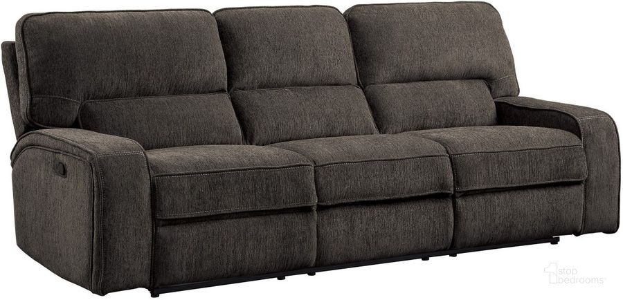 Borneo Chocolate Double Reclining Sofa - Lifestyle Furniture