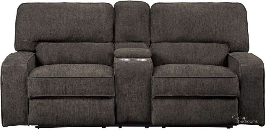 Borneo Chocolate Double Reclining Loveseat - Lifestyle Furniture