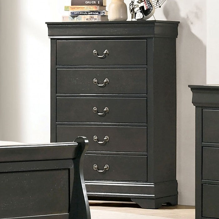 This beautiful wood bedroom set is crafted in solid wood and wood veneer and will make a sophisticated addition to any bedroom - Lifestyle Furniture