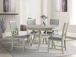 Amherst Dining 5PC Set Grey/White - Lifestyle Furniture