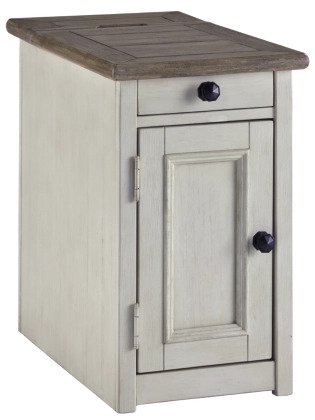 Bolandburg Chairside End Table with USB Ports & Outlets - Lifestyle Furniture