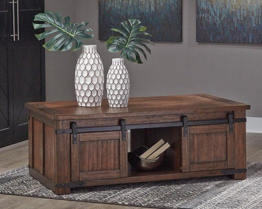 With a mix of casual style and contemporary design, the Budmore furniture collection creates a comfortable space that looks stylish and inviting.