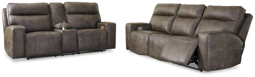 Gami Concrete Power Reclining Sofa & Loveseat - Lifestyle Furniture