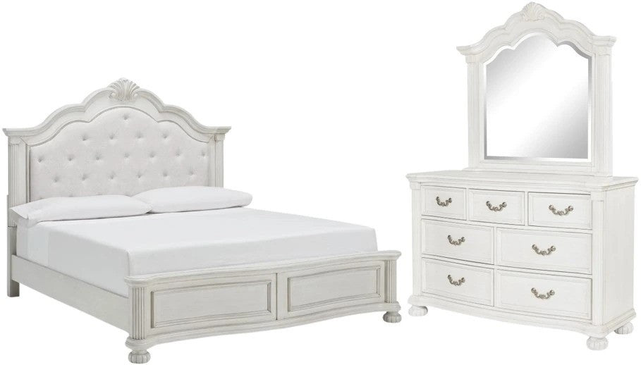 Monne Bed With Dresser & Mirror - Lifestyle Furniture