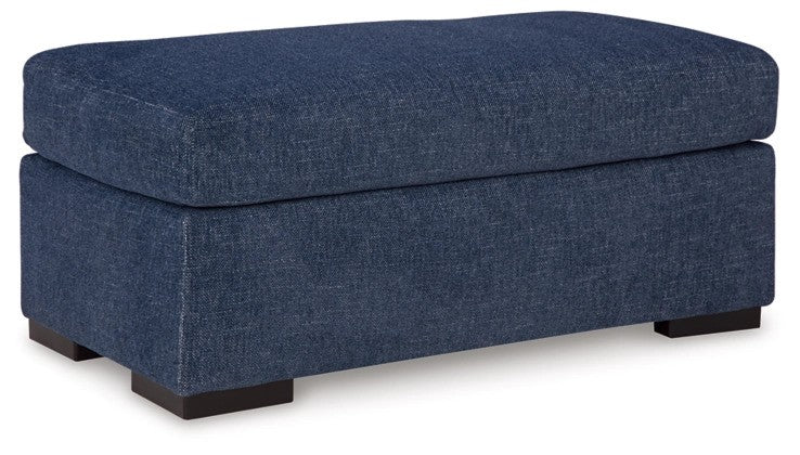 Sanley Navy Ottoman - Lifestyle Furniture