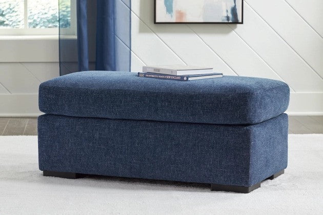 Sanley Navy Ottoman - Lifestyle Furniture