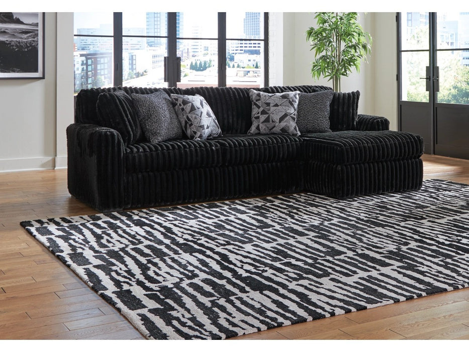Madna Onyx 2-Piece Sofa with Chaise - Lifestyle Furniture