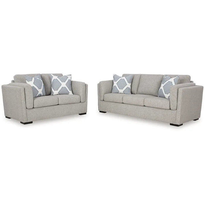 Sanley Pewter Sofa & Loveseat - Lifestyle Furniture