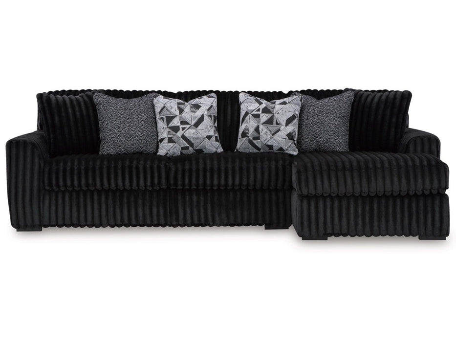 Madna Onyx 2-Piece Sofa with Chaise - Lifestyle Furniture