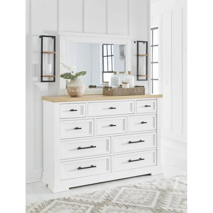 Asryn Storage Bed With Dresser & Mirror - Lifestyle Furniture