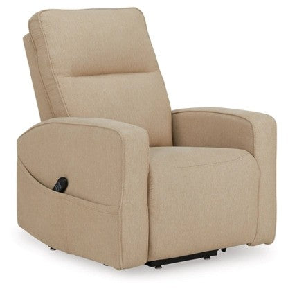 Tarza Taupe Power Lift Recliner - Lifestyle Furniture