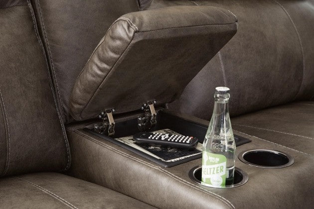 Gami Concrete Power Reclining Sofa & Loveseat - Lifestyle Furniture