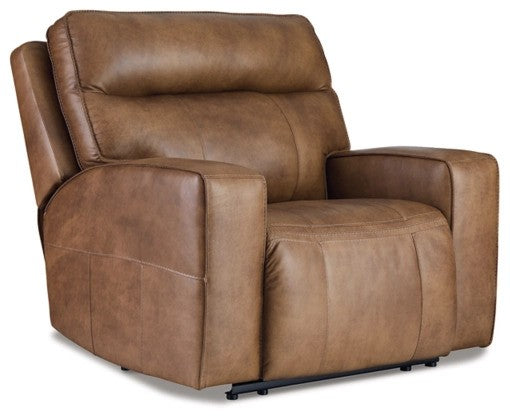 Gami Caramel Oversized Power Recliner - Lifestyle Furniture