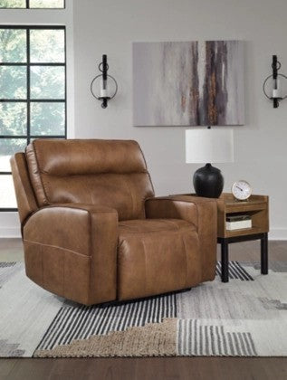 Gami Caramel Oversized Power Recliner - Lifestyle Furniture