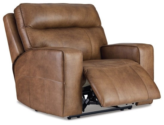 Gami Caramel Oversized Power Recliner - Lifestyle Furniture