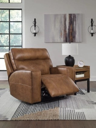 Gami Caramel Oversized Power Recliner - Lifestyle Furniture