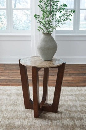Tanny Round End Table - Lifestyle Furniture