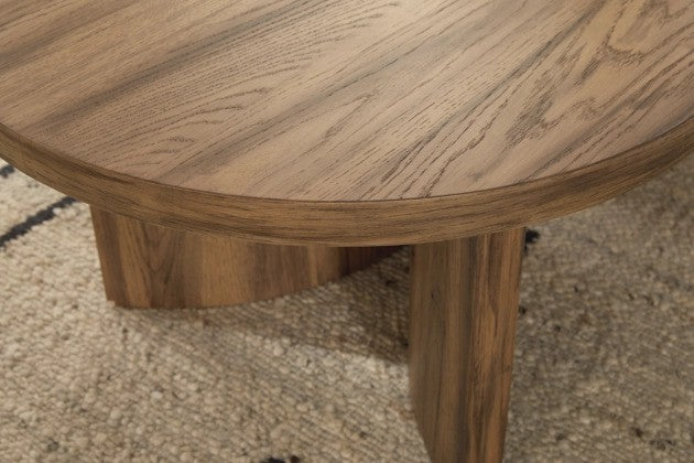 Tassy Oval Coffee Table - Lifestyle Furniture