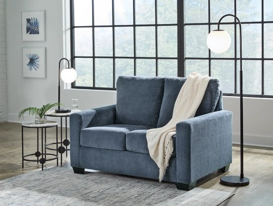 Raby Navy Twin Sofa Sleeper - Lifestyle Furniture