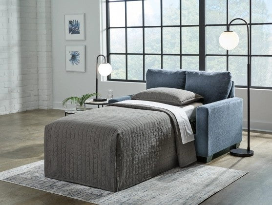 Raby Navy Twin Sofa Sleeper - Lifestyle Furniture