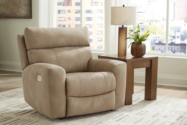 Dogan Sand PWR Recliner/ADJ Headrest - Lifestyle Furniture