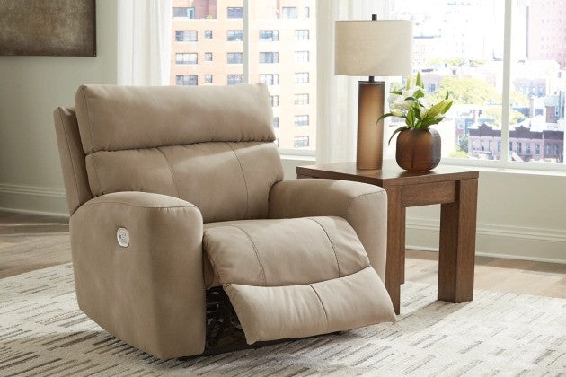 Dogan Sand PWR Recliner/ADJ Headrest - Lifestyle Furniture