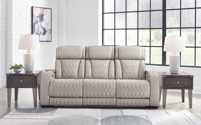 Lington Grey PWR REC Sofa & Loveseat - Lifestyle Furniture